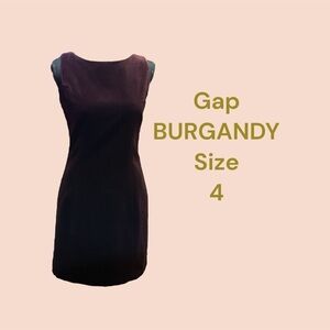 GAP CRUSHED VELVET SLEEVELESS PULLOVER DRESS ZIPPER & EYE HOOK CLOSURE WORN ONCE